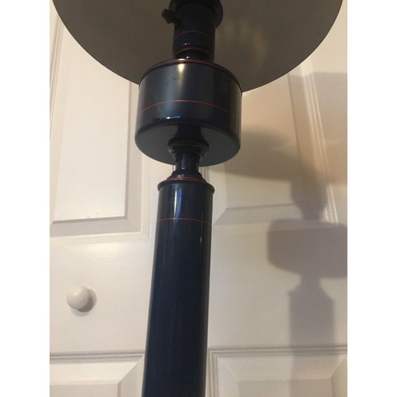 Vintage Underwriters Laboratories‎ Blue and Red Portable Toleware Lamp 25… - Picture 5 of 6